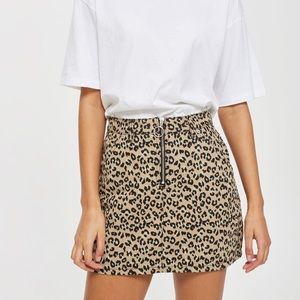 Topshop Half Zip Patterned Black White Min…